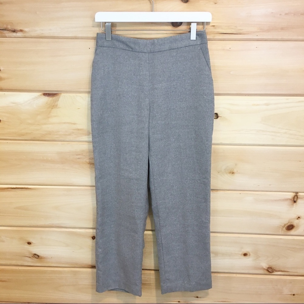 Zara | Gray ankle length elastic waist pants xs